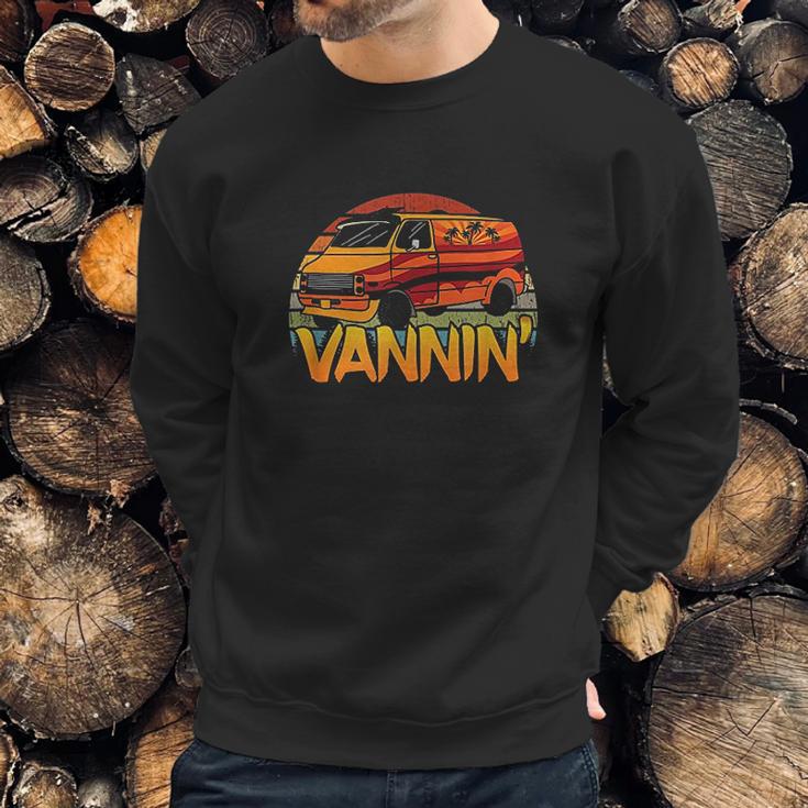 Vannin Retro Palm Tree Vanner Sweatshirt Gifts for Him