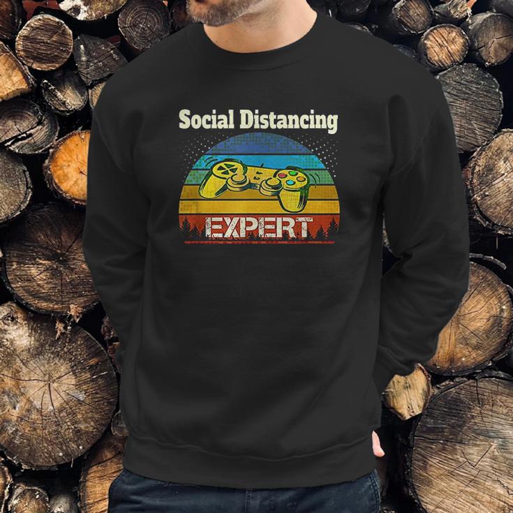 Video Game Social Distancing Expert Gamer Sweatshirt Gifts for Him