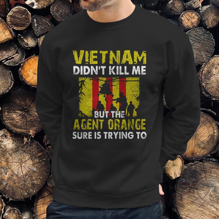 Vietnam Didnt Kill Me But The Agent Is Trying Aesthetic Gift 2022 Sweatshirt Gifts for Him