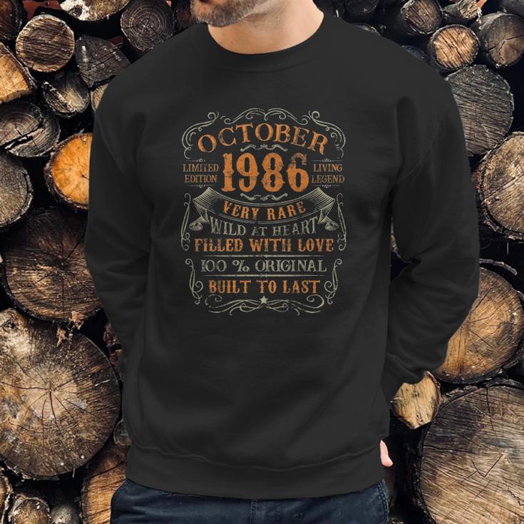 Vintage 1986 October 36 Years Old 36Th Birthday Gift Sweatshirt Gifts for Him