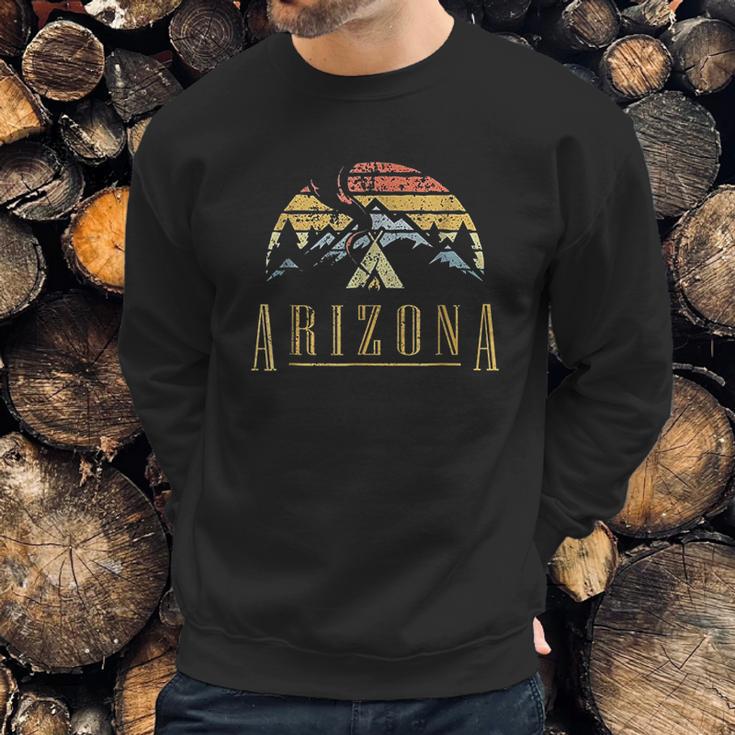 Vintage Arizona Mountains Camping Sweatshirt Gifts for Him