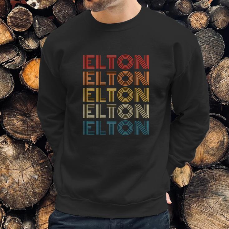 Vintage Elton Retro Personalized Design Name Sweatshirt Gifts for Him