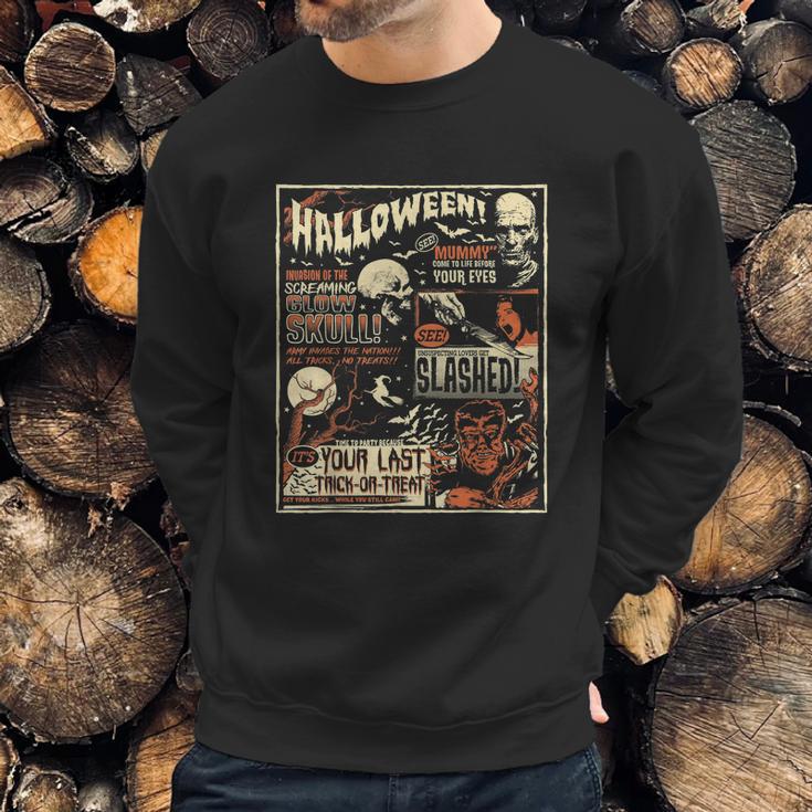 Vintage Horror Movie Shirts Poster Terror Old Time Halloween Sweatshirt Gifts for Him