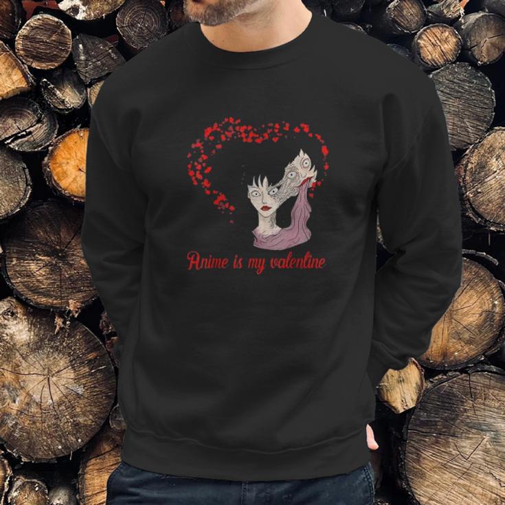 Vintage Junji Ito Gifts Anime Is My Valentine Tomie Manga Sweatshirt Gifts for Him