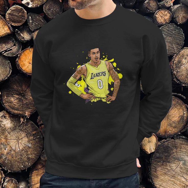 Vintage Graphic Kyle Kuzma Lakers Team Artwork Sweatshirt Gifts for Him