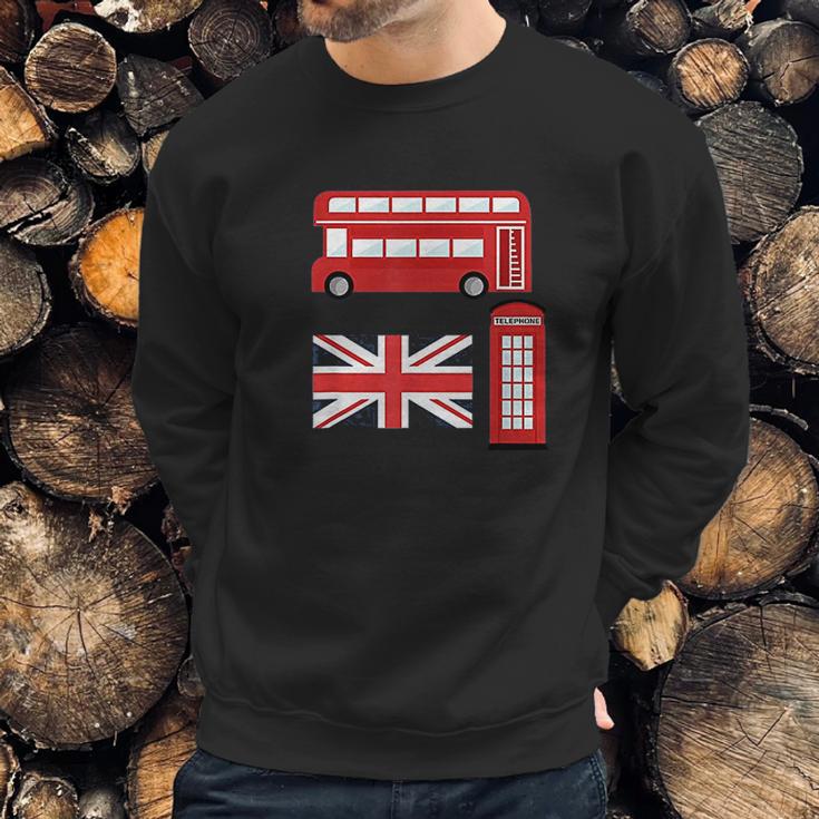 Vintage London I Love Travel Wanderlust Sweatshirt Gifts for Him