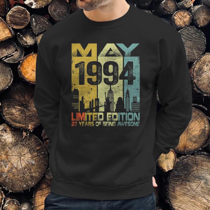 Vintage May 1994 Funny 27Th Birthday 27 Years Old Gift Sweatshirt Gifts for Him