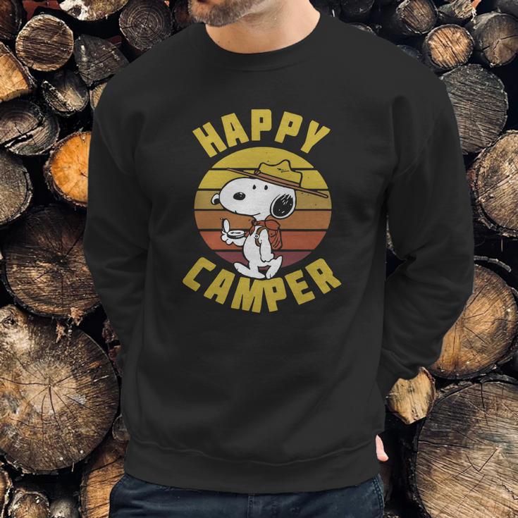 Vintage Peanuts Snoopy Happy Camper Sweatshirt Gifts for Him