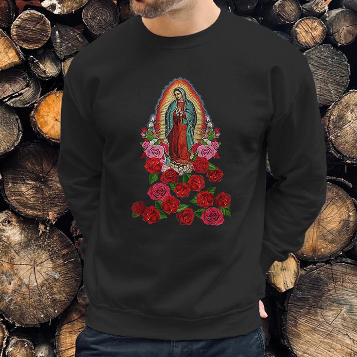 Virgin Mary Our Lady Of Guadalupe Catholic Saint Sweatshirt Gifts for Him