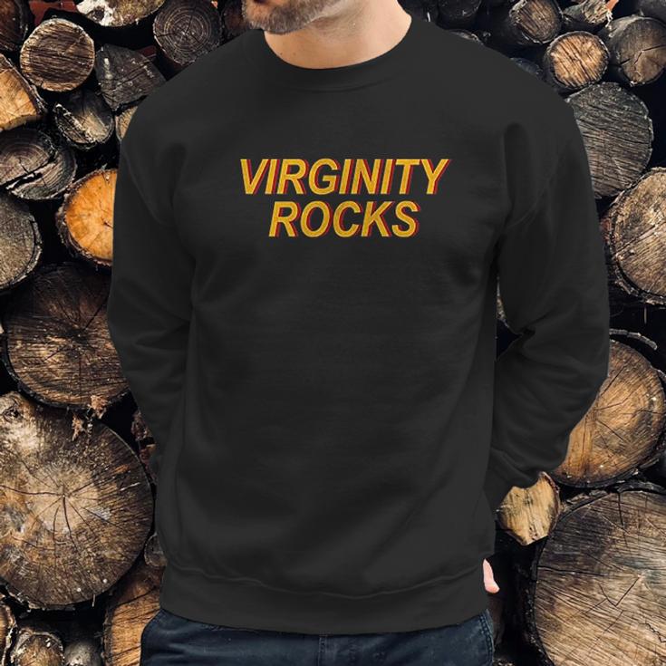 Virginity Rocks Basic Vintage Sweatshirt Gifts for Him