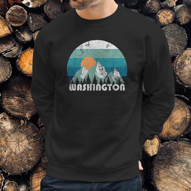 Washington State Retro Vintage Sweatshirt Gifts for Him