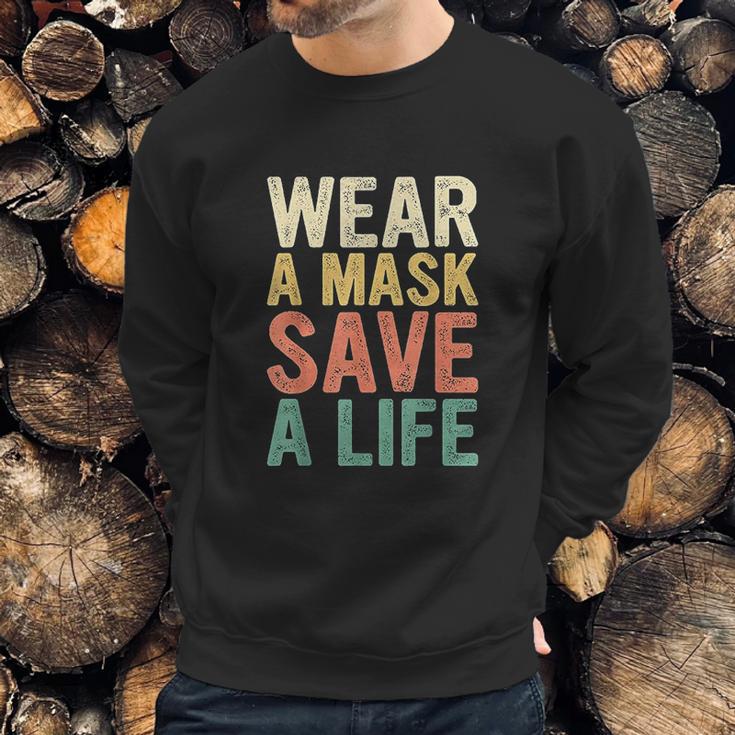 Wear A M Ask Save A Life Gift For Awareness Social Distancing Sweatshirt Gifts for Him