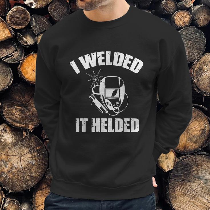 Welder Welding Machine Mechanic Work Arc Accessories Sweatshirt Gifts for Him