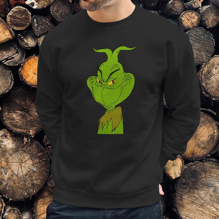 Wry Smile Grinch Sweatshirt Gifts for Him