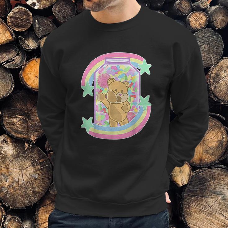 Yume Kawaii Clothing Bear In Candy Jar Pastel Goth Sweatshirt Gifts for Him