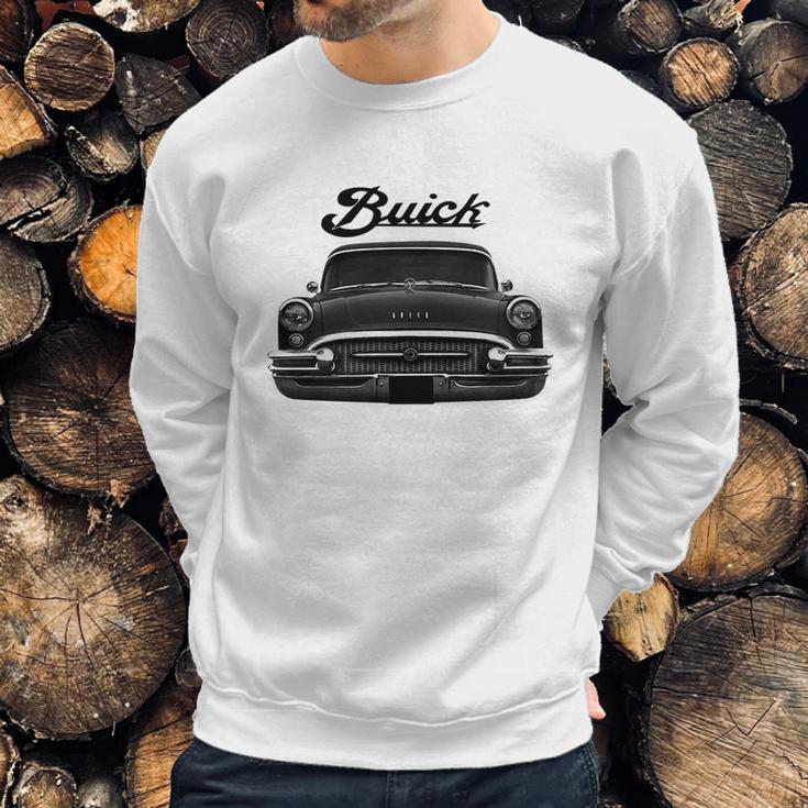 1955 Buick Front Black Sweatshirt Gifts for Him