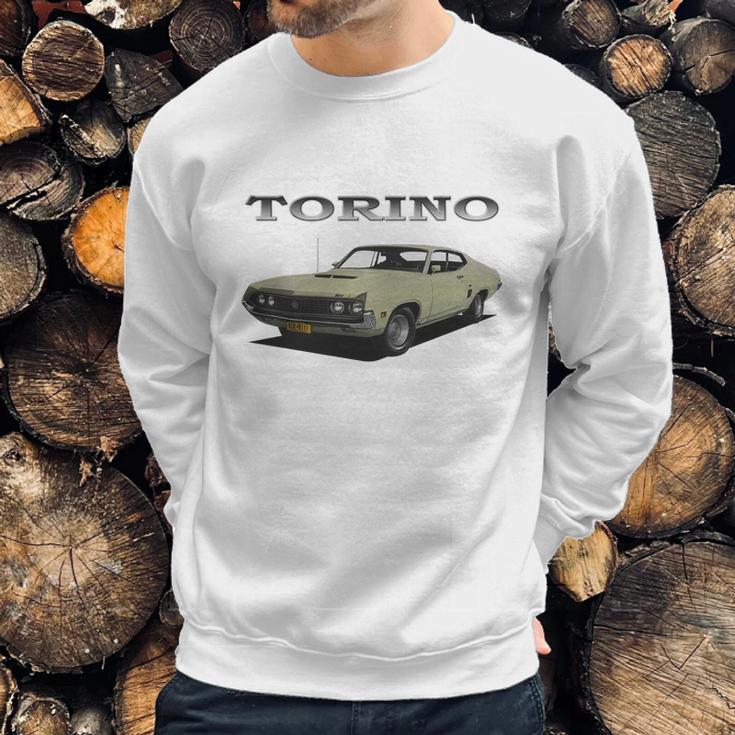 1970 Ford Torino Cream Sweatshirt Gifts for Him