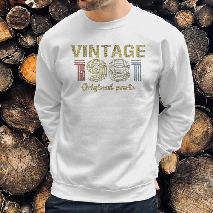 40Th Birthday Gift Retro Birthday Vintage 1981 Sweatshirt Gifts for Him