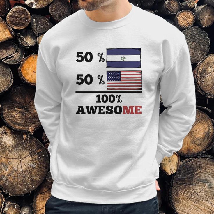 50 Percent El Salvadorian 50 Percent American Sweatshirt Gifts for Him