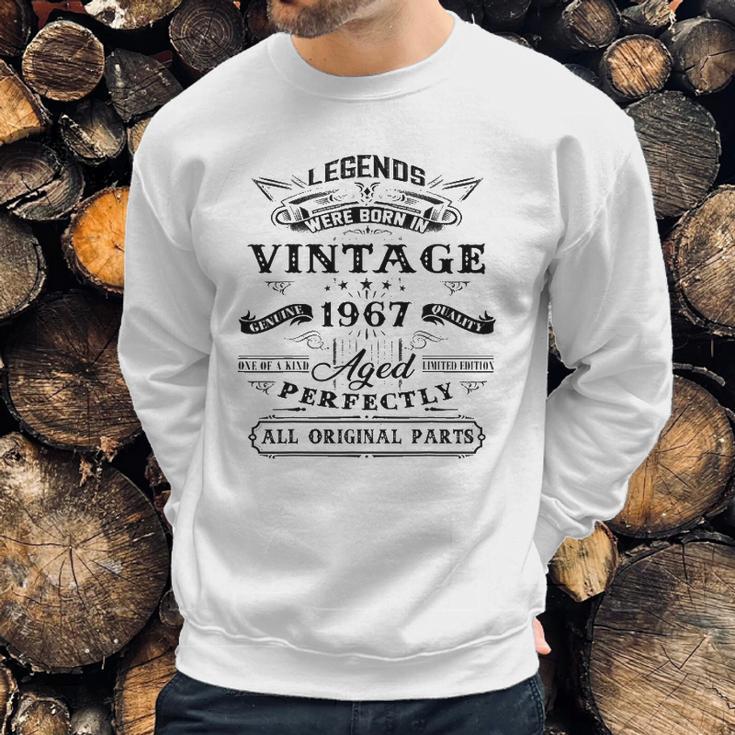 55Th Birthday Gift For Legends Born 1967 55 Years Old Vintage Sweatshirt Gifts for Him