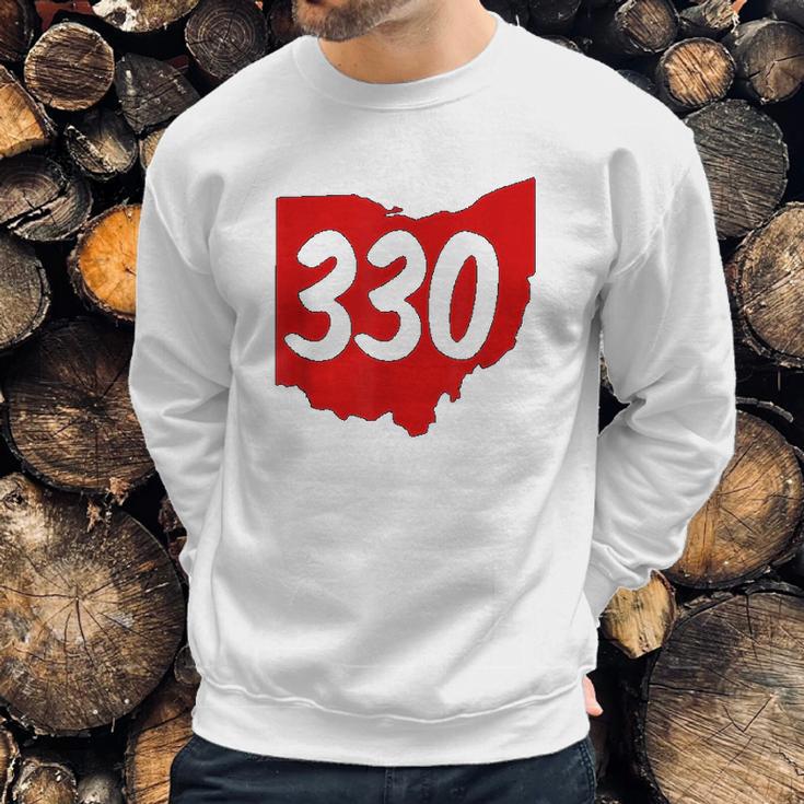 Akron Warren Canton Youngstown Ohio 330 Area Code Sweatshirt Gifts for Him