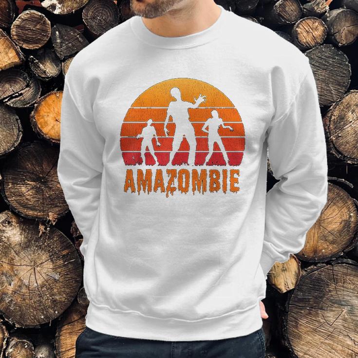 Amazombie Coworker Warehouse Zombie Gag Gift Sweatshirt Gifts for Him