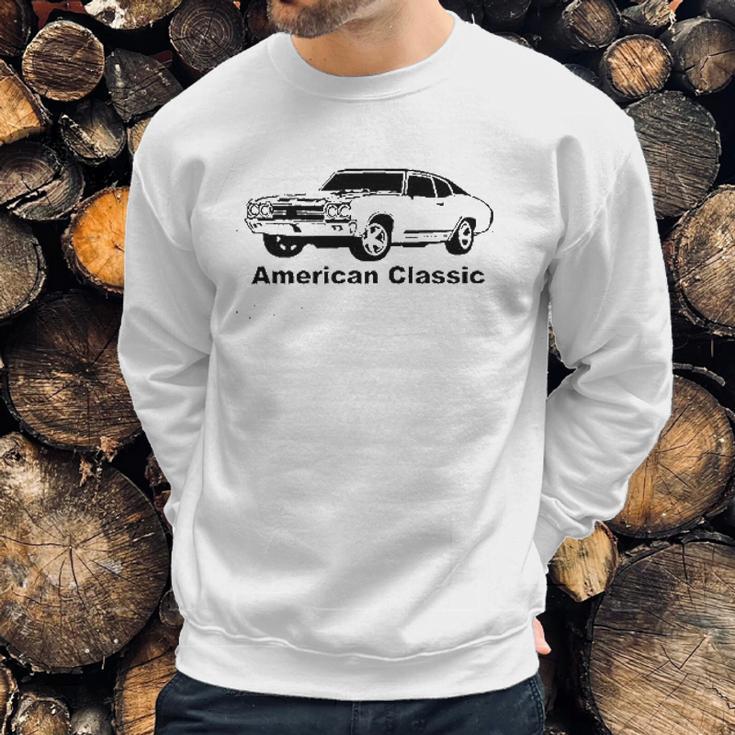 American Classic Hotrod Chevelle Nova Muscle Car Sweatshirt Gifts for Him