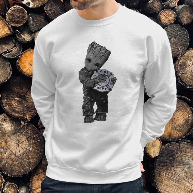 Baby Groot Hug Fire Dept Shirt Shirt Tee Sweatshirt Gifts for Him