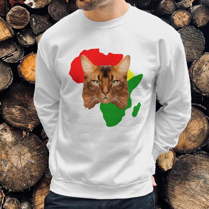 Black History Month African Map Somali Gift For Pet Lovers Proud Black Sweatshirt Gifts for Him