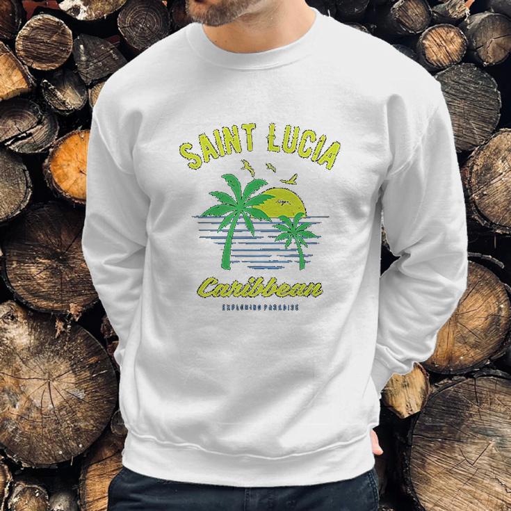 Caribbean Saint Lucia Sweatshirt Gifts for Him