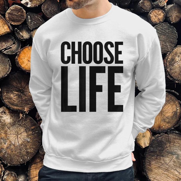 Choose Life Vintage Retro 80S Funny Sweatshirt Gifts for Him