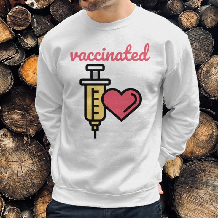 Corona Vaccinated Classic Sweatshirt Gifts for Him