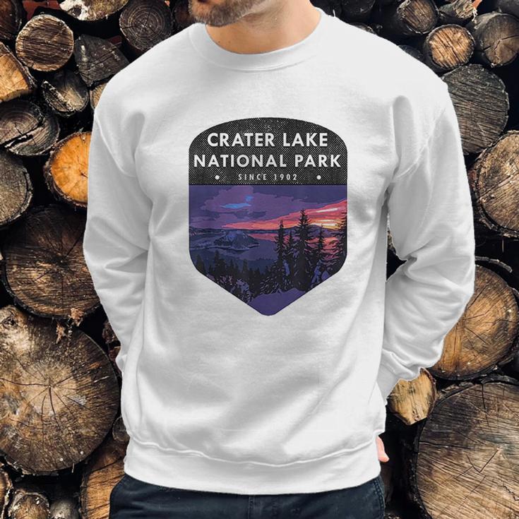 Crater Lake National Park Hiking Wanderlust Sweatshirt Gifts for Him