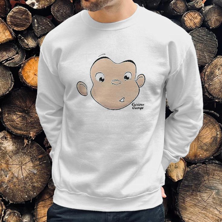 Curious George Face Sweatshirt Gifts for Him