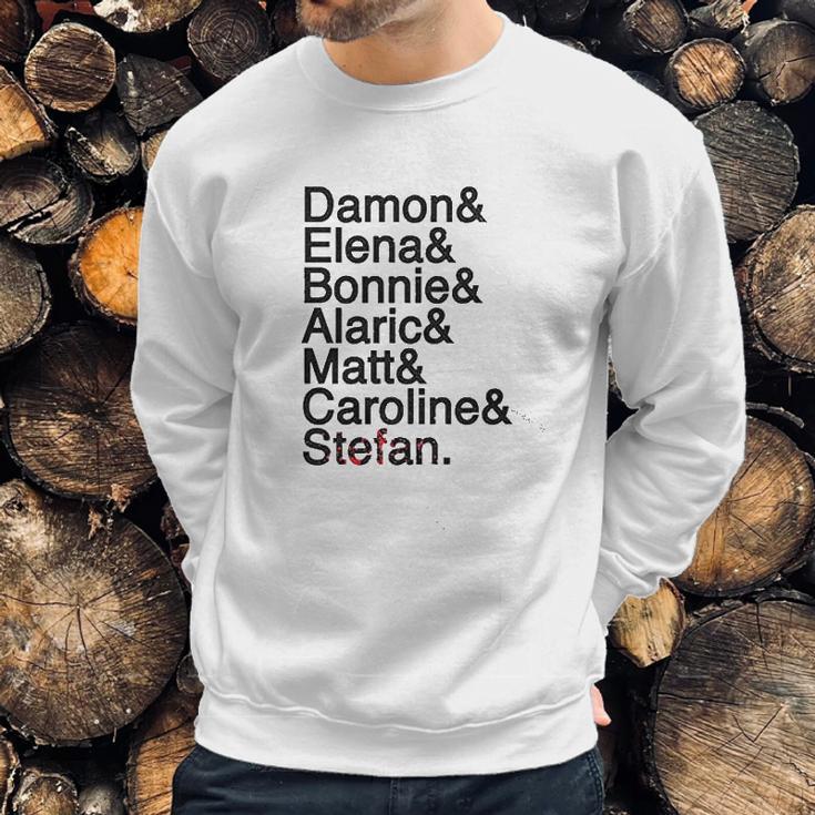 Damon Elena Bonnie Alaric Matt Caroline Stefan Sweatshirt Gifts for Him