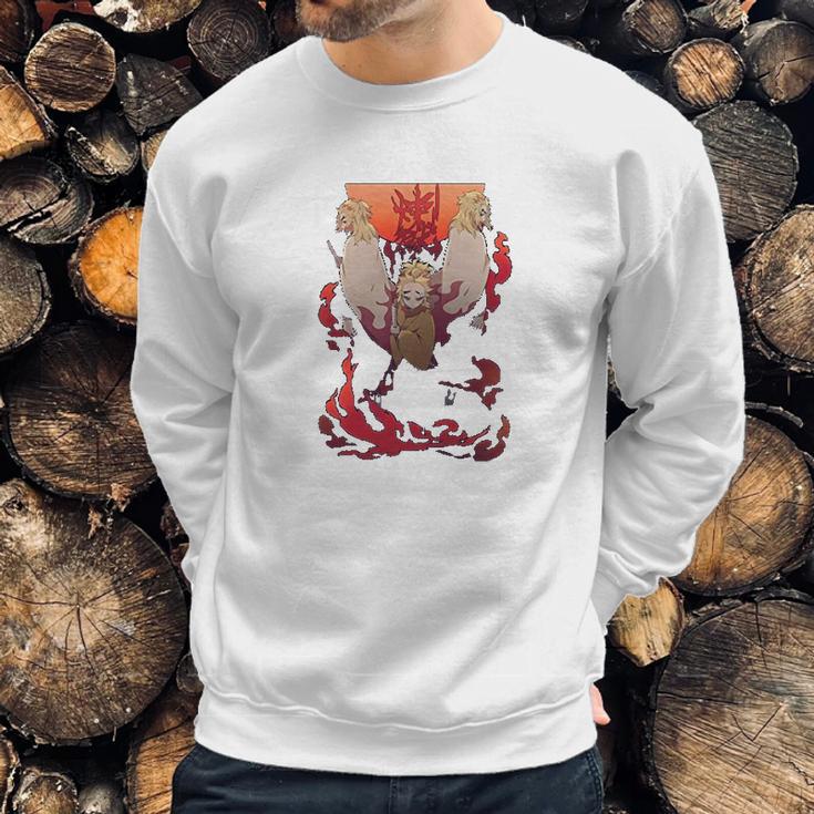 Demon Slayer Men On Fire Sweatshirt Gifts for Him