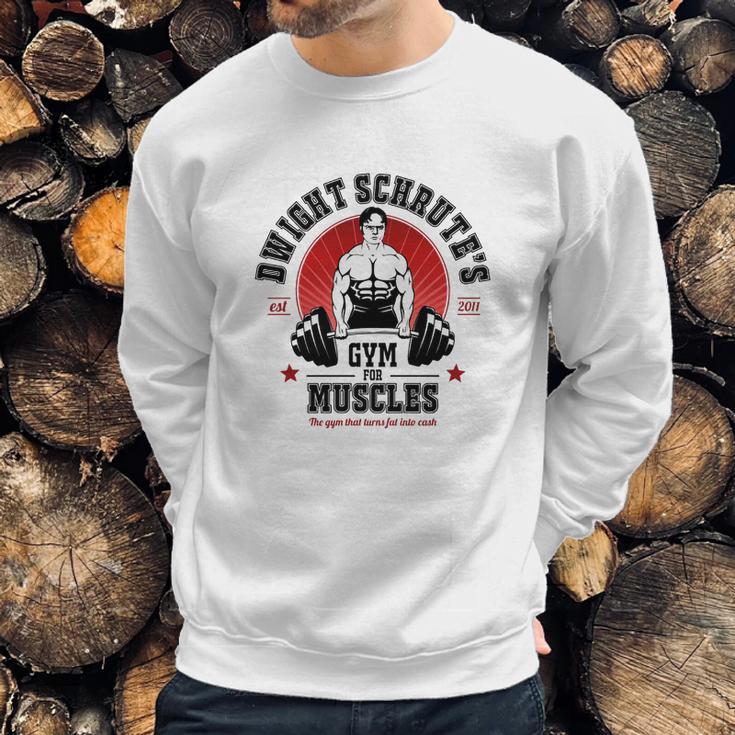 Dwight Schrute Gym For Muscles Sweatshirt Gifts for Him