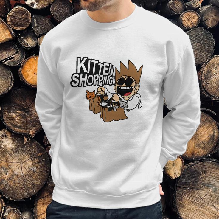 Eddsworld Kitten Shopping Sweatshirt Gifts for Him