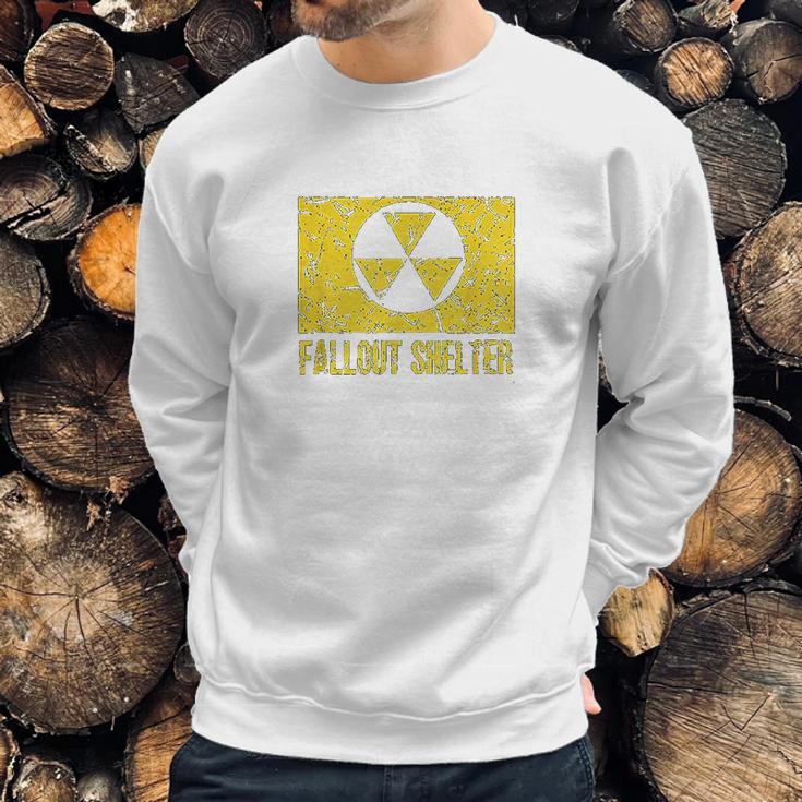 Fallout Shelter Nuclear War Radioactive Nostalgia Sweatshirt Gifts for Him