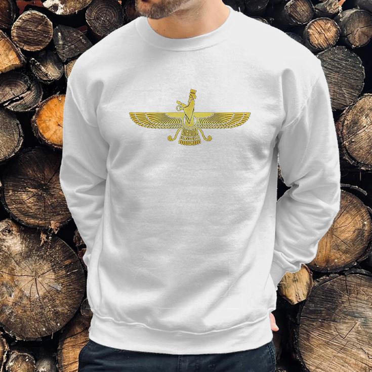 Farvahar Faravahar Farohar Farsi Persian Iranian Sweatshirt Gifts for Him