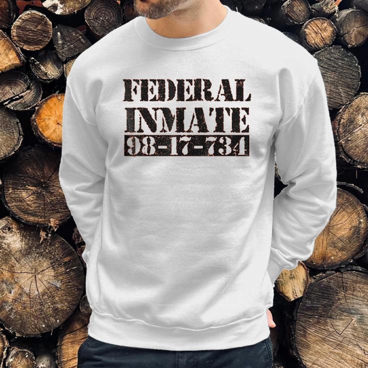 Federal Inmate Jail Prisoner Costume Sweatshirt Gifts for Him