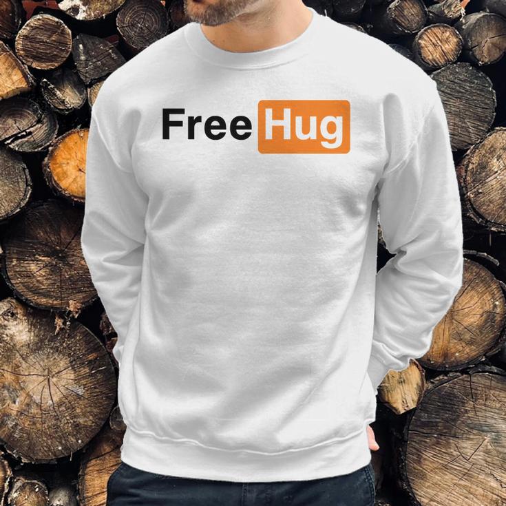 Free Hug Pornhub Logo Parody Sweatshirt Gifts for Him