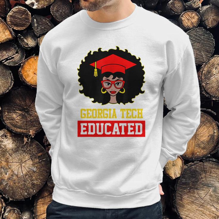 Georgia Tech Educated Black Girl Graduate University Black History Month Proud Black Gift Sweatshirt Gifts for Him