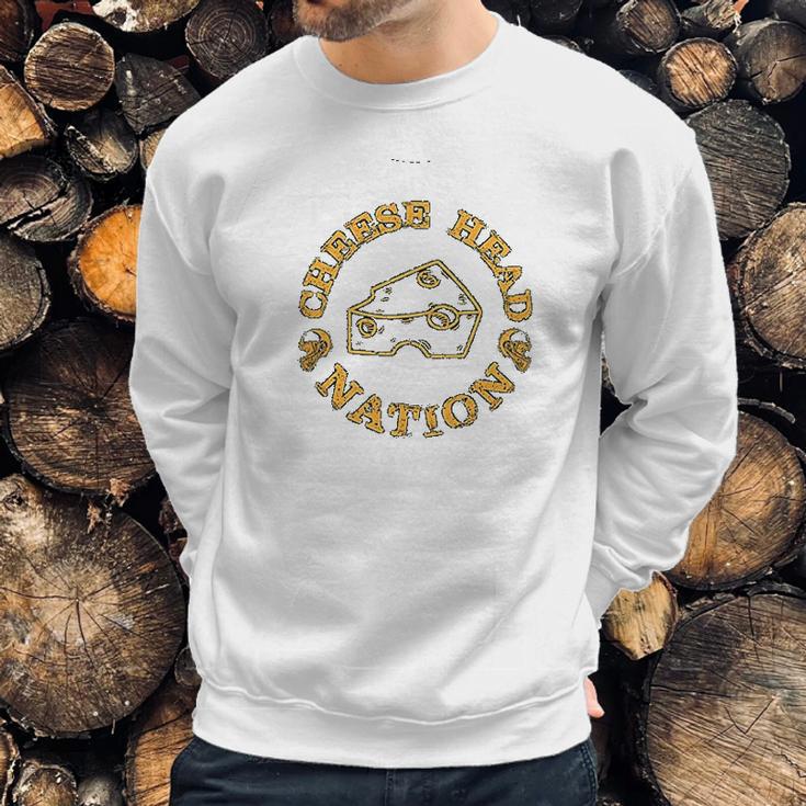 Green Bay Football Fans Cheese Head Nation Classic Sweatshirt Gifts for Him