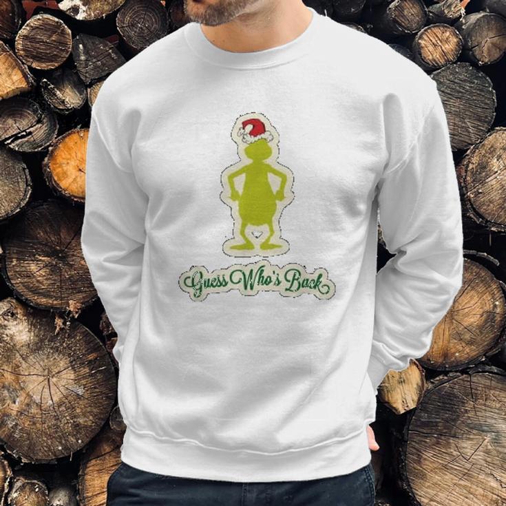 Grinch Guess Who Back Sweatshirt Gifts for Him