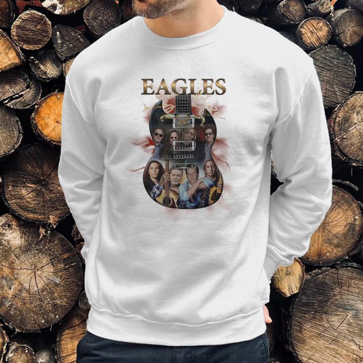 Guitar Eagles Rock Band Signatures Shirt Sweatshirt Gifts for Him