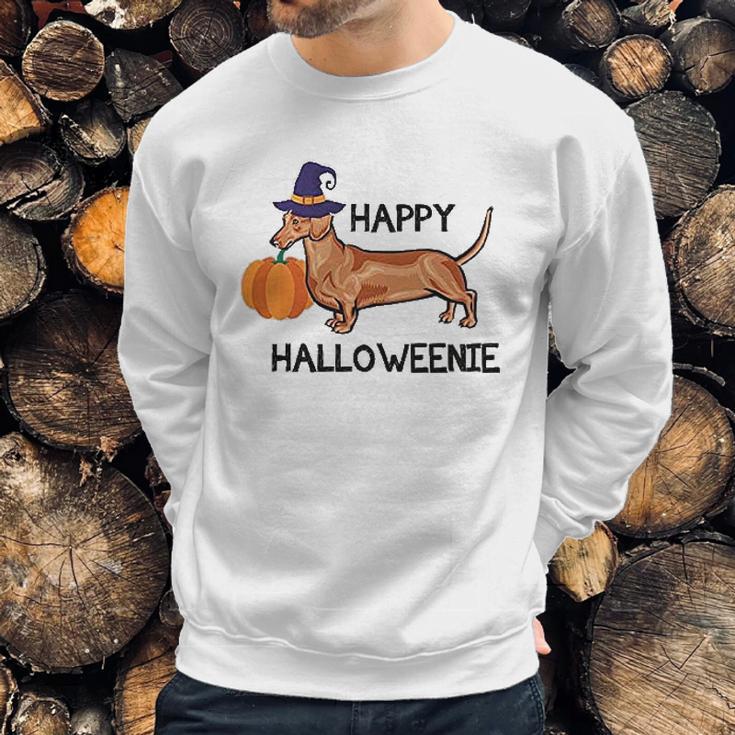 Halloweenie Halloween Dachshund Sweatshirt Gifts for Him