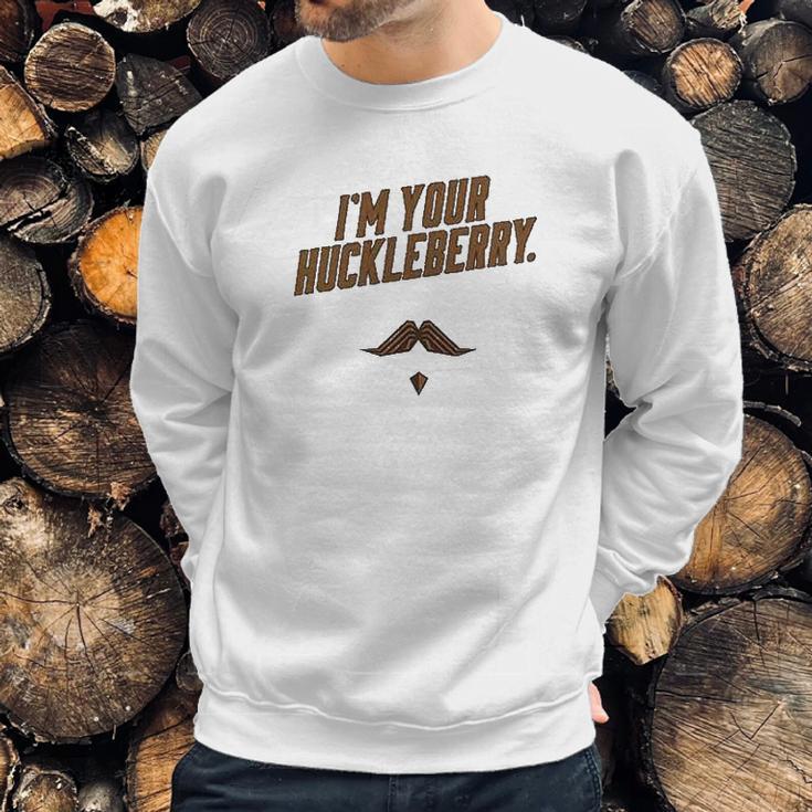 Im Your Huckleberry Western Quote Funny Vintage Gray 6Xl Graphic Sweatshirt Gifts for Him