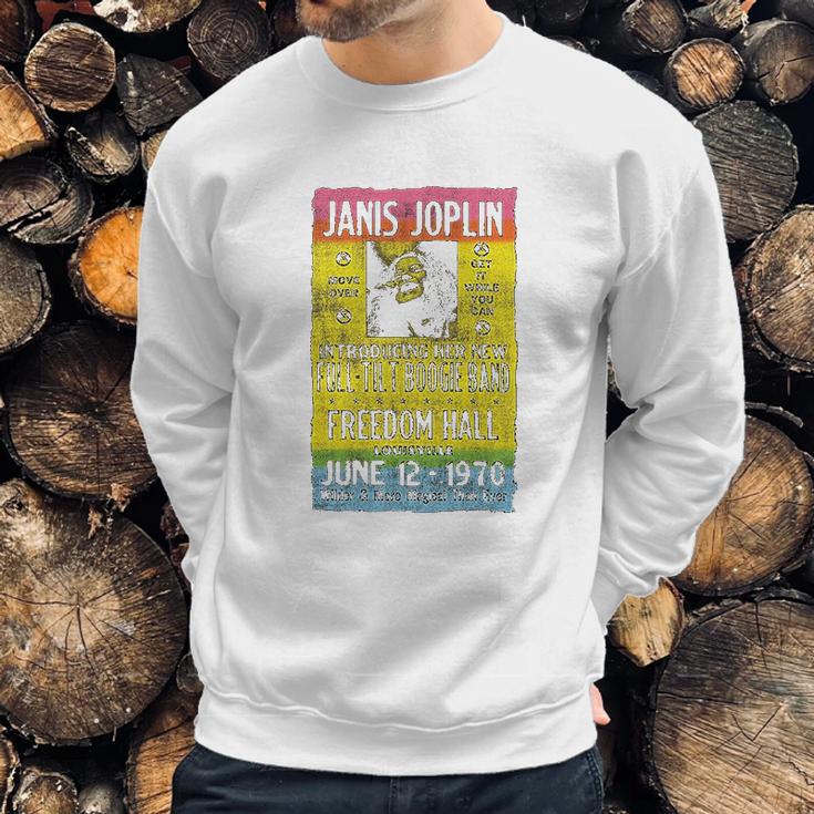 Janis Joplin Freedom Hall Poster Fitted Jersey Sweatshirt Gifts for Him