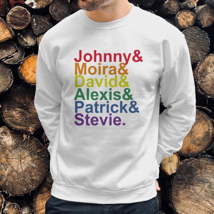 Johnny Moira David Alexis Patrick Stevie Pride Schitts Creek Classic Sweatshirt Gifts for Him